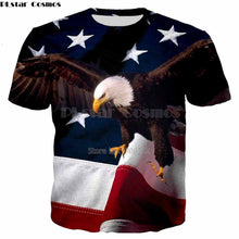 PLstar Cosmos The head of an eagle Tee Men/Women 3d Printed animal T-shirt street Clothing dropship