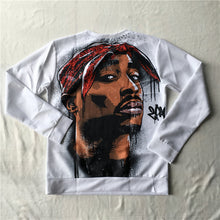 PLstar Cosmos harajuku 2pac tupac sweatshirt 3D long sleeve 0-Neck pullover 2pac tupac print sweatshirts hip hop jumper