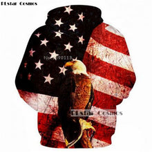 PLstar Cosmos with American flag Eagles retro Classic 3d Hoodies Print Men Women Streetwear hoody Sweatshirt Drop shiping