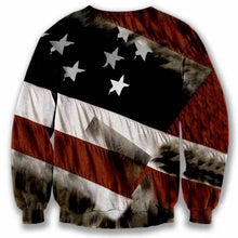 PLstar Cosmos 2017 Newest Men Women sweatshirts Eagle USA Flag Print 3D Sweatshirt Cool America Bald Eagle Crewneck Sweatshirt