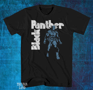 New Marvel Black Panther Cartoon Black Mens Classic Vintage T-Shirt